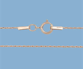 Rose Gold Filled Beading Chain .70mm 18 inch - Pack of 1
