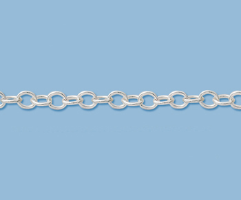 Sterling Silver  Cable Chain 5.4x4mm - 10 Feet