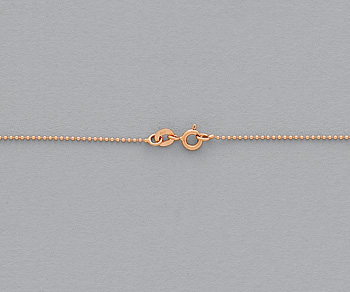 Sterling Silver Ball Chain (Rose) 1mm 18 inch - Pack of 1
