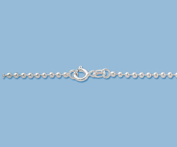 Sterling Silver Ball Chain 2mm 20 inch - Pack of 1