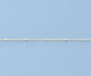 Sterling Silver Chain 1x1.5mm - 10 Feet