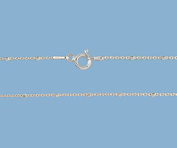 Sterling Silver Chain 1x1.5mm 20 inch - Pack of 1