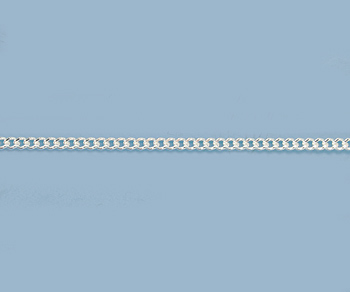 Sterling Silver Chain Flat Curb 1.9mm - 10 Feet