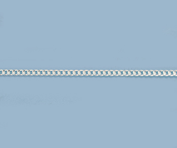 Sterling Silver Chain Flat Curb 1.9mm - 10 Feet