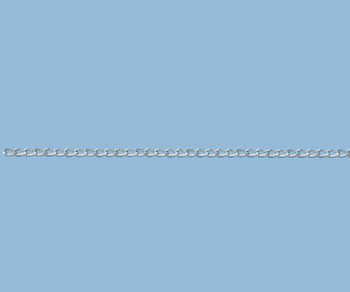 Sterling Silver Curb Chain 3.5x2mm - 10 Feet