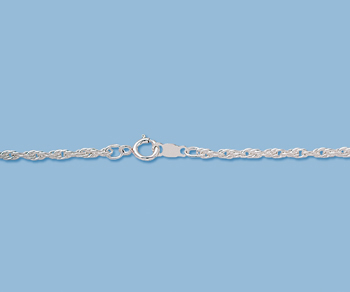 Sterling Silver Rope Chain 15R 1.8mm 20 inch - Pack of 1