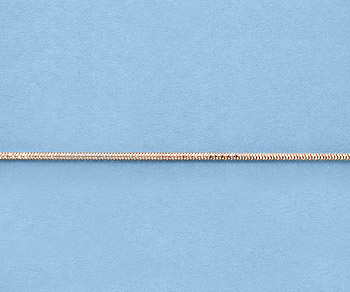 Sterling Silver Dia. Cut  Snake Chain 2 Tone (Rose / Silver) 1.62mm  - 10 Feet