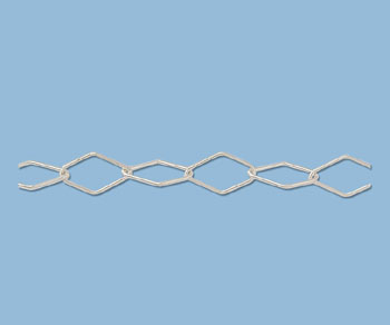Sterling Silver Diamond Link Chain 12x5.8mm - 10 Feet