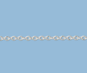 Sterling Silver Drawn Cable Chain 4.8x3.5mm - 10 Feet