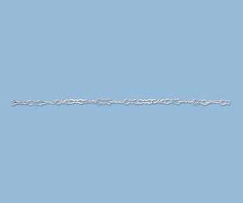 Sterling Silver Krinkle Chain 5.4x1.6mm - 10 Feet