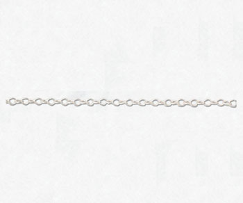 Sterling Silver Oval Cable Chain 3x2.54mm - 10 Feet