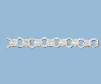 Sterling Silver Rolo Chain 6mm - 10 Feet
