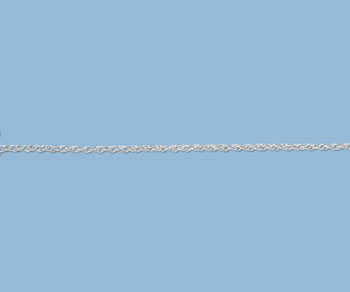 Sterling Silver Rope Chain 1.25mm - 10 Feet