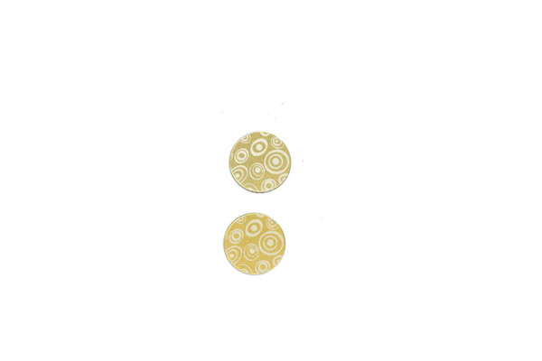Lillypilly - Gold Circles - 3/4" Disc (PKG 2)