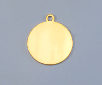 Gold Filled Charm Round Disc 15.5mm - Pack of 1