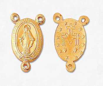 Gold Filled Charm Virgin Mary 9x12mm - Pack of 1