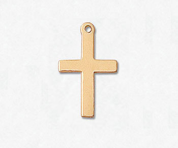 Gold Filled Charm Cross 16x10 mm - Pack of 1