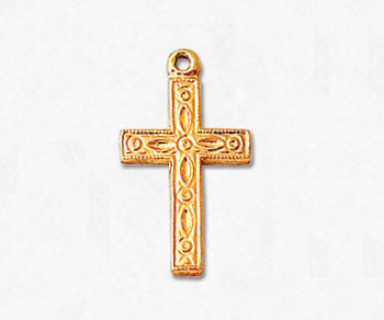 Gold Filled Charm Cross 19x10mm - Pack of 1