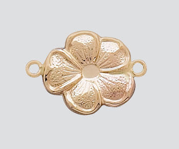 Gold Filled Charm Flower Connector 11.25mm - Pack of 1