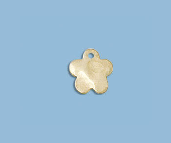 Gold Filled Charm Flower Hammered 8mm - Pack of 1