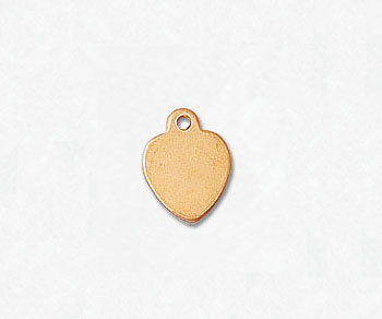 Gold Filled Charm Heart 7mm - Pack of 1