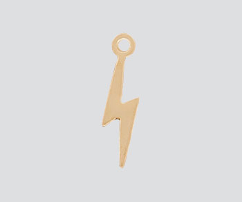 Gold Filled Charm Lightning Bolt 11x3.5mm - Pack of 1