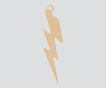 Gold Filled Charm Lightning Bolt 28x7mm - Pack of 1