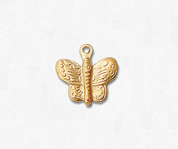 Gold Filled Charm ButterFly 10.7x10.3mm - Pack of 1