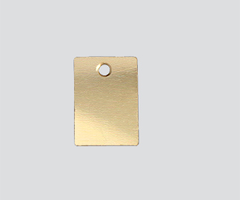 Gold Filled Charm Rectangular 6.1x8.7mm - Pack of 1