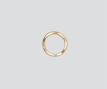 Gold Filled Hammered Ring Closed 12mm - Pack of 2