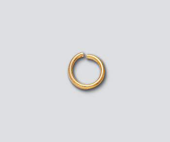 Gold Filled Jump Rings Open (.030) 20ga. (OD) 6mm (ID) 4.34mm - Pack of 10