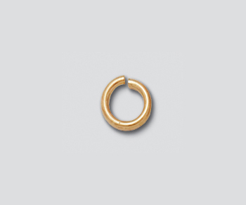 Gold Filled Jump Rings Open (.040) 18ga. (OD) 6mm Heavy (ID) 4.02mm - Pack of 10