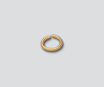 Gold Filled Jump Rings(.030" 20.5ga) Oval 4x6mm - Pack of 10