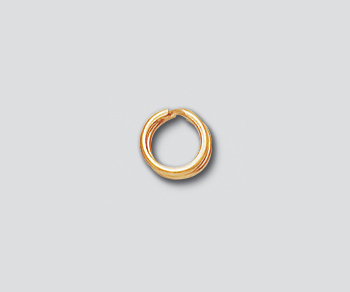Gold filled Split Ring Round 6mm - Pack of 10