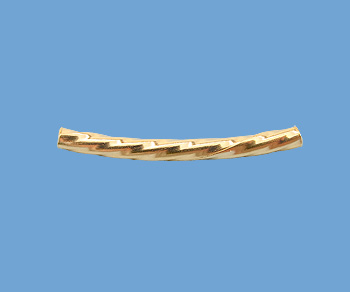 Gold Filled Curve Tube Twist 1.5x18mm - Pack of 5