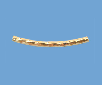 Gold Filled Curve Tube Twist 1.5x20mm - Pack of 5