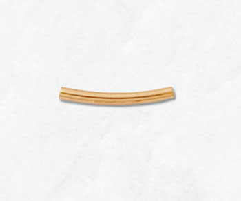 Gold Filled Curved Tube 1.5x15mm - Pack of 2