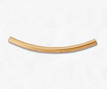 Gold Filled Curved Tube 1.5x25mm - Pack of 2