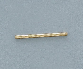 Gold Filled Straight Tube Twisted 1x21mm - Pack of 10