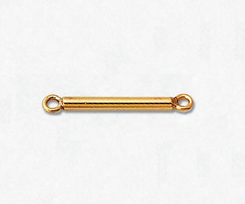 Gold Filled Straight Tube w/Rings 13mm - Pack of 1