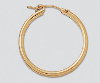 Gold Filled Hoops 2x27mm - Pack of 2