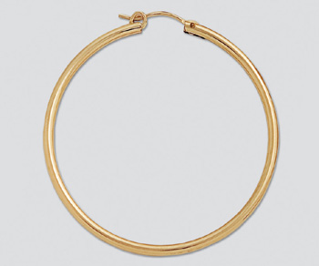 Gold Filled Hoops 2x50mm - Pack of 2