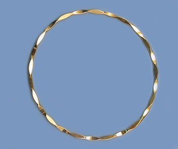 Gold Filled Bangle Hammered 67mm - Pack of 1