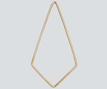 Gold Filled Link Kite Shape Closed 20x35mm - Pack of 1