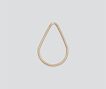 Gold Filled Link Teardrop Closed 12x18mm - Pack of 1