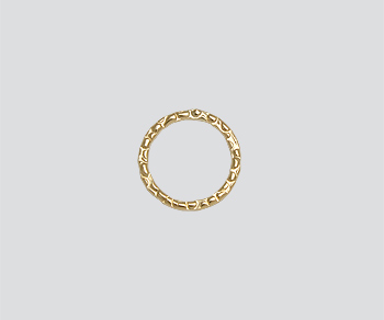 Gold Filled Textured Ring Closed 10mm - Pack of 1