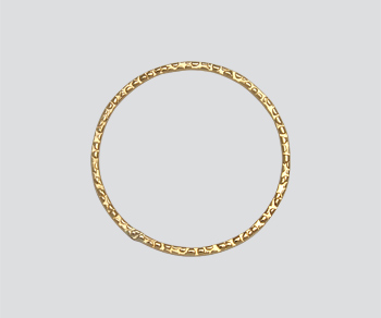 Gold Filled Textured Ring Closed 25mm - Pack of 1