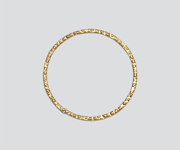 Gold Filled Textured Ring Closed 25mm - Pack of 1