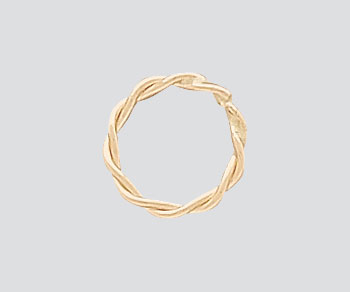 Gold Filled Twisted Link Closed Approx. 6.5mm - Pack of 2