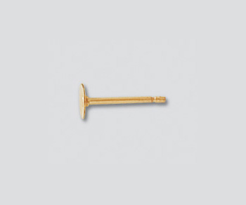 Gold Filled Flat Pin Pad 4mm - Pack of 2